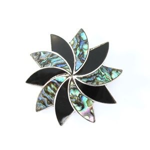 TAXCO Sterling Pendant Brooch, Star, Eagle Mark